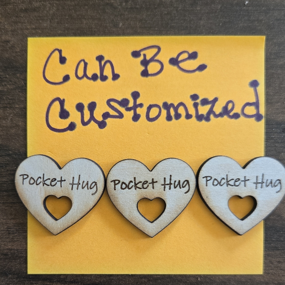 Customizable Heart Pocket Hug Wall Art